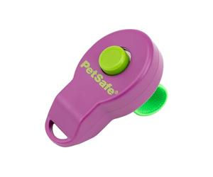 PetSafe Clik-R Training Tool - Positive Behaviour Reinforcement - Ergonomic Design - Compact Finger Band - Daily Training Accessory - Clicker for Dogs & Cats - Purple