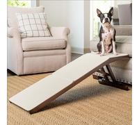 PetSafe CozyUp Dog Sofa Ramp - Folding Wood Dog Ramp for Couches and Sofas - Indoor Pet Ramp Holds up to 100 lb - Non-Slip Carpet, Folds for Easy Storage, Couch Access for Dogs and Cats - Espresso