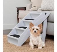 PetSafe CozyUp Folding Pet Steps - Foldable Stairs for Dogs and Cats - Best for Small to Large Pets - Large, Grey