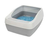 PetSafe Deluxe Cat Litter Box with Crystal Litter System Starter Kit Includes Litter Scoop, Pee Pad, 1 Month of ScoopFree Premium Crystal Litter, Small