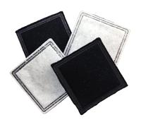 PetSafe Drinkwell Replacement Filter for Current Pet Fountains, Pack of 4, Charcoal Carbon Filter for Cats and Dogs,Black/White