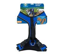 PetSafe EasySport Dog Harness - Adjustable, Padded Dog Harness with Control Handle and Reflective Piping - Medium, Blue