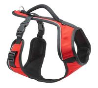 PetSafe EasySport Hundegeschirr - Strapazierfähiges, gepolstertes Material, Verstellbarer Halsausschnitt, Befestigung für Leine hinten & Reflektierend - M - Rot