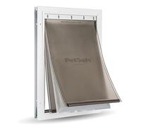 PetSafe Extreme Weather Energy Efficient Aluminium Pet Door for Cats and Dogs, Insulated Flap System, Medium (M)