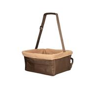 PetSafe Happy Ride Booster Seat - Dog Booster Seat for Cars, Trucks and 4X4s - Easy-to-Adjust Strap - Durable Fleece Liner is Machine-washable and Easy to Clean - Brown - Up To 5.4 kg