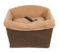 PetSafe Happy Ride Dog Safety and Pet Booster Seat for Cars, Trucks and 4X4s - Included Seat Belt Tether - Durable Liner is Machine-Washable and Easy to Clean - Brown