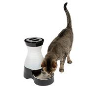 PetSafe Healthy Pet Water Station - Small, 64 oz Capacity - Gravity Pet Water Fountain, Automatic Cat Water Fountain, Dog Water Fountain, Water Dispenser - Removable Stainless Steel Bowl Included