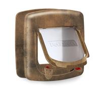 PetSafe Staywell, Deluxe Magnetic Cat Flap, Selective Entry, 4 Way Locking - (Brown/Woodgrain)