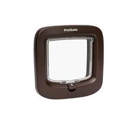 PetSafe Manual-Locking Cat Flap - 4-Way Lock, Energy Efficient, Easy Installation - Brown