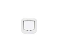 PetSafe Manual-Locking Cat Flap with Easy Install, White, 4 Way Manual Lock, Exclusive Entry, For Cats Up to 7 kg, Energy Efficient