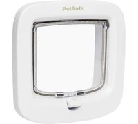 PetSafe Manual-Locking Cat Flap with Easy Install, White, 4 Way XL, White
