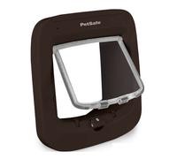 PetSafe Microchip Cat Flap (Brown) - Automatic Open/Lock Door