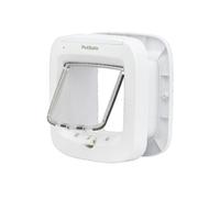 Petsafe Microchip Cat Flap - White 4-Way Lock Easy Program Cat Door Ppa19-16145