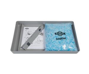 PetSafe Official ScoopFree Reusable Tray - Compatible with PetSafe ScoopFree Crystal Automatic Self-Cleaning Litter Box, Includes 2 kg of Premium Non