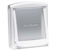 PetSafe Original 2 Way Pet Door - Manual Lock, Durable Frame, Multiple Colours - Medium, White