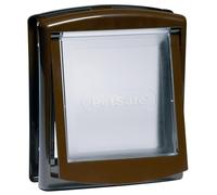 PetSafe - Original Staywell cat and dog flap, 2 ways in - entry and exit - Pet door. Durable, Rigid, Closure Panel (sold separately) - Brow (M)