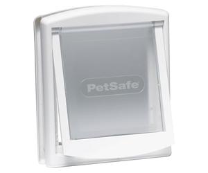 PetSafe - Original Staywell cat and dog flap, 2 ways in - entry and exit - Pet door. Durable, Rigid, Closure Panel (sold separately) - White (S)