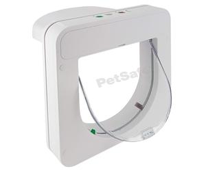 PetSafe Petporte smart flap microchip cat flap, automatic access with chip recognition, for cats up to 7 kg,White