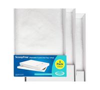 PetSafe ScoopFree Crystal Cat Litter Tray Refills (3-Pack), Compatible with ScoopFree Crystal Litter Boxes, Rapid Odor Elimination, Leak Protection, Fragrance-Free