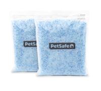 PetSafe Scoopfree Premium Blue Non Clumping Crystal Cat Litter, Reusable Tray Litter, Odour Control, Low -Tracking, 99 percent Dust - Free, 2 - Pack - 2 kg per Bag