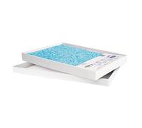 PetSafe ScoopFree Replacement Crystal Cat Litter Tray, Self-Cleaning Automatic Cat Litter Box, Tray Refills, Dust Free Non-Clumping, Odour Control (Pack of 1), White, Blue