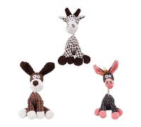 Petsboro Bitebuddy, Shirem Bitebuddy, Dog Toys, Cute Donkey Chew Toy, Plush Dog Toy, Squeaky Dog Toys, Interactive Dog Stuffed Animal Chew Toys for Small Medium Large Dogs 3PCS