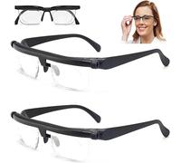 PETSBURG Adjustable Focus Reading Glasses, Focus Adjustable Glasses, Adjustable Focus Glasses near and Far Sight, Dial Vision Eyeglasses, Focal Adjustable Glasses (2pcs)