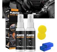PETSBURG Decal Restore Agent, Decal Restore Agent for RVs, Decal Restorer and Protectant, Plastic Leather Restorer for Cars, Scratch Repair Wax For Car, Perfect for RV Car Dashboard Seats (2set)