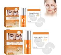 PETSBURG Korean Technology Soluble Collagen Film, High Prime Collagen Film and Mist, Collagen Mask and Mist Set, Smoothing Fine Lines and Wrinkles, for All Skin Types (2Set)