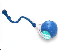 PetScope Interactive Pet Toy Ball with Motion Sensor, Rechargeable, 3 Speed Modes, LED Lights, Bird Sound Effects, Blue