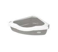 Petsentials Corner Cat Litter Tray - Grey
