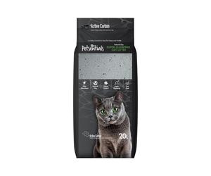 Petsentials Super Clumping Cat Litter with Activated Carbon | 20L | Ultra Absorbent Bentonite Clay, Odour Control, Low Dust, Fast Clumping