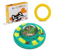 PetSetGo® Interactive Dog Toys, Dog Puzzle Toys for Training, Slow Feeder and Treat Dispenser, Toy for Mental Stimulation & Boredom Relief for Small, Medium and Large Dogs (Level 1 & 2, Ring Toy)