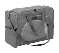 Petsfit Airline Approved Pet Carrier, 55x40x23cm Cat Carrier Large,Foldable Small dog Carriers Two-Way Placement on Plane Pet Transport Bag for Travel,Grey