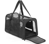 Petsfit Cat Carrier Large,Soft-Sided Dog Carrier Cat Carrier,Lightweight and Collapsible,Ventilation on 5 Sides, Escape Proof, with Adjustable Shoulder Strap, Soft Cushion,Large