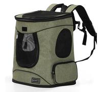 Petsfit Pet Backpack Carrier with Upgrade Waist Cushion Design to Better Fit The Waist, Suitable for Small Medium Dogs Cats and Rabbits up to 22 Pounds