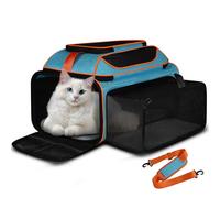 Petskd Expandable Pet Carrier Top & Side Carrier 19" x 13" x 9" Southwest Allegiant Airlines Approved, Soft Side Carrier for Small Dogs Under 12 lbs and Large Cats