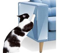 Petslucent Cat Anti Scratch Tape - Cat Scratch Furniture Protector, Clear Training Self Adhesive Tape for Carpet, Sofa, Couch, Door (16PCS)