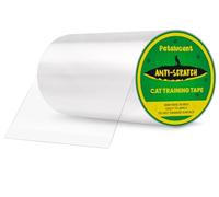 Petslucent Cat Anti Scratch Tape - Door Protector from Dog Scratching, Clear Training Self Adhesive Tape for Carpet, Sofa, Couch, Door (20CM X 5M)