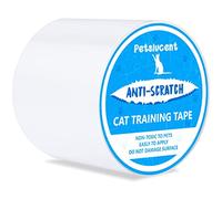 Petslucent Cat Scratch Deterrent Sticky Paws Tape, Cat Furniture Protector Trainning Tape Anti Scratching, Double Sided Guards for Carpet, Sofa, Couch, Door (Blue-10cm x 13.7m)