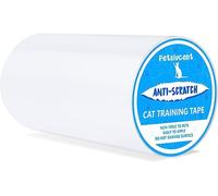 Petslucent Cat Scratch Deterrent Sticky Paws Tape, Cat Furniture Protector Trainning Tape Anti Scratching, Double Sided Guards for Carpet, Sofa, Couch, Door, Better than Repellent Spray