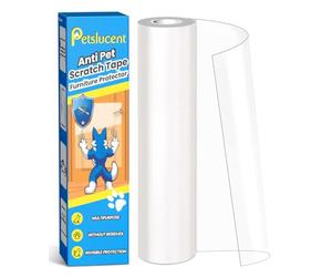 Petslucent Door Protector from Dog Scratching, Cat Anti Scratch Tape, Clear Training Self Adhesive Tape for Carpet, Sofa, Couch, Door (20cm x 3m)
