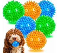 Petsmart tech High Bounce Rubber Spike Small Dog Balls for Puppy Teething, Small and Medium Aggressive Chewers Chew Toys Ball