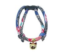PetSoKoo Cat Collar with Kitty Face Bell. Cute Japan Chirimen Kitten Collar. Soft & Lightweight.