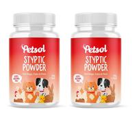PetSol Styptic Powder for Pets, 50g Minor Wound Powder for Dogs, Cats & Small Animals. Stops Bleeding Fast from Nail Trims, Cuts & Minor Wou
