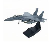 PETSOLA 1:100 F 15E Strike fighter Model Detailed F 15E Fighter Jet Model Accurate Cast Metal Plane for Showcase