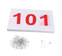 PETSOLA 100 Pieces Race Bibs Running Numbers Numbers Polyester Pongee for Adults with Pins Suitable for Triathlon Basketball Ga, 101 to 200