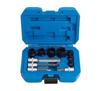 PETSOLA 11 Brake Wrench Set Caliper Bolt Socket Kit Brake Screw Removal Sockets Wear Resistant Alloy Steel Compact Case Suitable for mechanics vehicle service roadside repairs