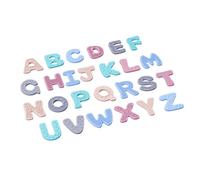 PETSOLA 26 Pieces Silicone Child-Friendly Letter Set Rounded Edges Letters for Preschoolers, Classroom, Homeschool