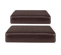 PETSOLA 2pcs Anti-slip PU Leather Stretch Sofa Seat Cushion Slipcovers Single Seat